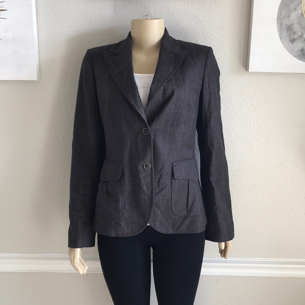 ✅ BANANA REPUBLIC Gray/Lilac Blazer Size 6